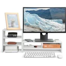Ejoyous Support de Moniteur, Support d'écran de pc avec Support de Stockage latéral de 3 Couches