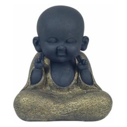 Figure de figurines de Bouddha Bouddha avec doigts croisés multicolore 11x16x17cm 20775