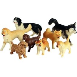 8 Pcs Plastique Petit Chien Figurines Modèle Jouet Ensemble, Chien Chiffres Animaux Jouet