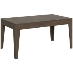 Les Tendances - Table rectangulaire extensible 4 à 10 personnes 160/220 cm bois foncé Kina