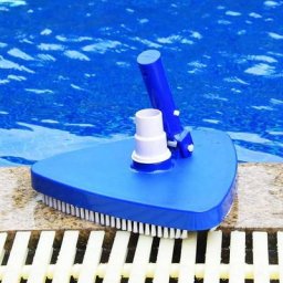 Tête de balai aspirant triangulaire bleu pour manche standard ou télescopique