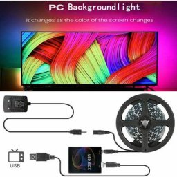Rétroéclairage TV LED, Eclairage TV Strip, écran TV et moniteur PC, Rétroéclairage TV, 3M, 30