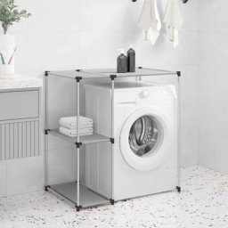True Deal - Support de rangement sur la machine à laver Gris 87x55x90,5 cm