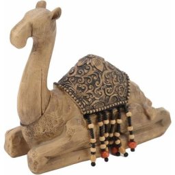 Figurine de chameau, ornement de chameau à fond plat en résine durable, statue de chameau, décor de