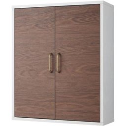 Armoire Murale de Salle de Bain avec Étagères Réglables, Armoire Rangement avec 2 Portes, 18 x 50.8