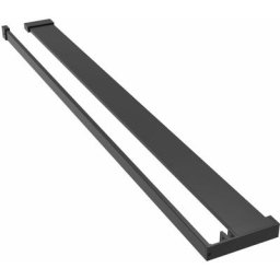 Vidaxl - tagère de douche de paroi de douche à l'italienne Noir 100 cm Black