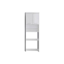 AmandaMandoBea Armoire de toilette avec miroir pour machine à laver, 2 portes, 2 compartiments