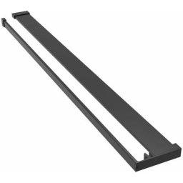 Vidaxl - tagère de douche de paroi de douche à l'italienne Noir 115 cm Black