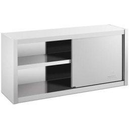 Armoire Murale En Inox Porte Coulissante Cuisine Max. 600 kg 1200 x 450 x 600 mm - Argent