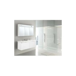 Kit de meuble de bain epix mbh blanc mat 2 tiroirs