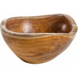 Lavabo à poser 'Sarong Basin' ø 35x18h cm par Cipi Racine de teck