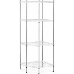 Royal Catering - tagère D'Angle Charge Lourde Métallique 4 Tablettes 68 x 68 x 180 cm 1000 kg