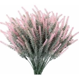 8pcs Faisceaux De Lavande Naturels, Fraîchement Récoltés Séchées Lavande Bouquet, Fleurs