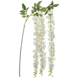Atmosphera - Tige Glycine x 3 créateur d'intérieur - Blanc