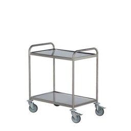Chariot 2 Plateaux Inox 1000x600 F=120 Kg - Hupfer