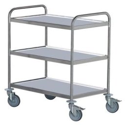 Chariot 3 Plateaux Inox 1000x600 F=130 Kg - Hupfer