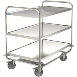 Chariot 3 Plateaux Inox 1000x600 F=200 Kg - Hupfer