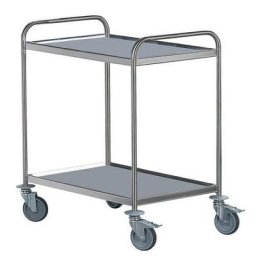 Chariot 2 Plateaux Inox Dim.hors Tt:695 X495 F120kg - Hupfer