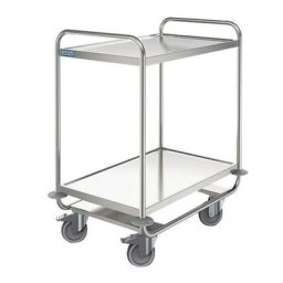 Chariot 2 Plateaux Inox 800x500 F=160 K G - Hupfer