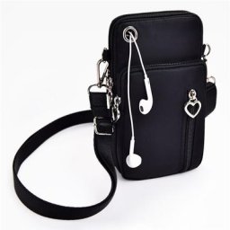 Hommes Femme Sac De Messager Mini Sac à bandoulière Diagonale multi-fonction téléphone Portable Sac