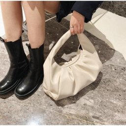 Sac à Main en Cuir Souple pour Femme Pochette de Luxe à Bandoulière