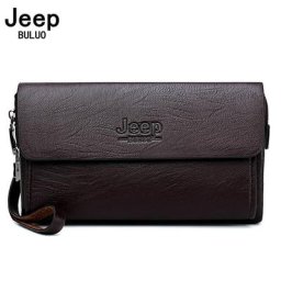 JEEP BULUO – sac à main de marque de luxe pour hommes pochette de jour pour téléphone et stylo