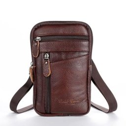 Sacs de taille en cuir véritable pour hommes sacs de poudre de téléphone Bolsas sac à main pour