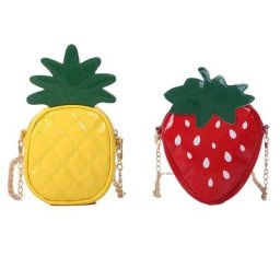 Sac à main en forme d'ananas pour femmes Mini sacoche à bandoulière avec chaîne jolie sacoche en