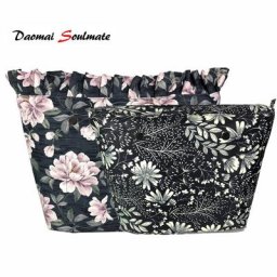 Doublure intérieure imperméable à bordure florale pour sac à main Obag Mini inserts intérieurs