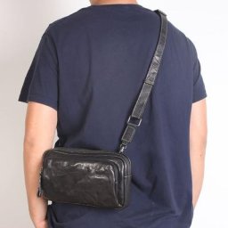 Mini sacoches Vintage en cuir véritable pour hommes nouveaux sacs à bandoulière de luxe faits à la