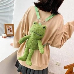 Petit sac en peluche grenouille drôle pour femme sac pour téléphone portable sacs à main SR