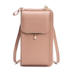 Sacs de téléphone portable en cuir PU pour femmes petit portefeuille à bandoulière porte-cartes