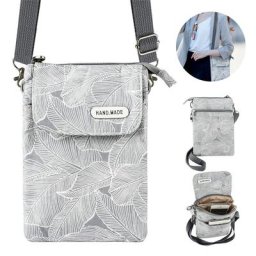 Mini étui de téléphone portable à bandoulière pour femme sac à main en poudre portefeuille à main