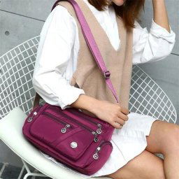 Sac à bandoulière en nylon imperméable pour femme sacs de messager pour femme sac à main