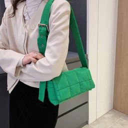 Sacs à bandoulière en coton pour femmes sacs à épaule en Nylon rembourré sacs de shopping