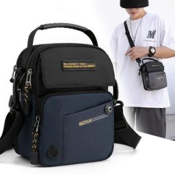 Petit sac à bandoulière tendance pour hommes sac à bandoulière Diagonal léger Mini sac étanche en