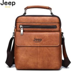 JEEP BULUO – sac à bandoulière en croûte de cuir pour hommes sacoche de bonne qualité fourre-tout