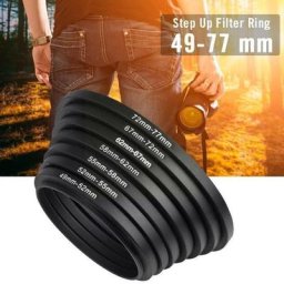 Adaptateur métallique pour monture d'objectif Step Came 49-52mm 52-55mm 55-58mm 58-62mm 62-