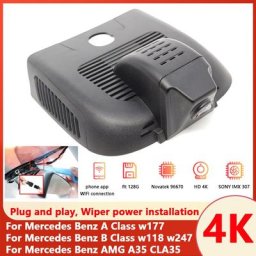 Caméra de tableau de bord WiFi DVR pour Mercedes Benz Classe A W177 Mercedes Benz Classe B W118