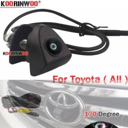 Koorinwoo LOGO Caméra Caméra Avant De Voiture 180 Grand Angle Pour Toyota CorTrustHighlander Camry