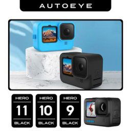 Housse de protection en silicone pour GoPro Hero 11 10 9 boîtier à manches noires cadre avec