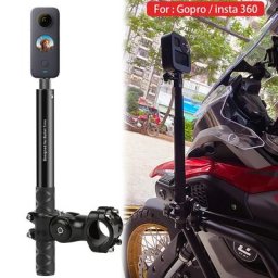 Support de caméra de guidon de moto pour Insta360 One R Bery et GoPro MAX accessoire de perche à