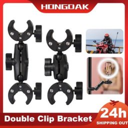 Support de guidon à Double Clip pour moto et vélo pour Insta360 One X2 X3 GoPro 11 10 9 8 SJCAM