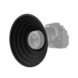 Pare-soleil en Silicone pour appareil photo DSLR SLR couvercle souple pliable Anti-reflet