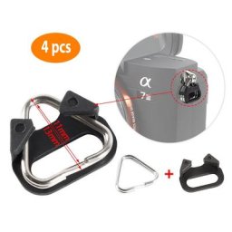 4 crochets de ceinture pour appareil photo sangle d'épaule Triangle fendu anneau de remplacement