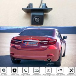 Caméra CCD de recul pour voiture vue arrière haute qualité Mazda 6 Sedan Atenza GJ GL Facelift