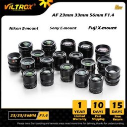 VILTROX – objectif AF F1.4 23mm 33mm 56mm autofocus APS-C pour objectif fuji X Canon M objectif