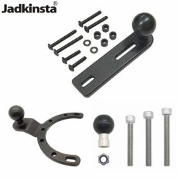 Support de pompe de guidon de moto avec boule de 1 pouce compatible avec les caméras d'action