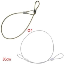 Lanière de sécurité en acier inoxydable sangle de poignet 30cm pour caméra GoPro nouveau P82F