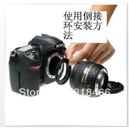 Bague d'adaptation inversée pour caméra 58mm Macro barrage bague d'adaptation d'objectif pour